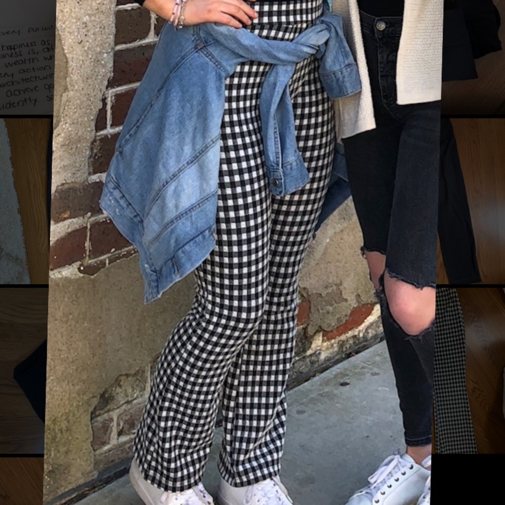 Urban Outfitters Gingham Flare Pants
